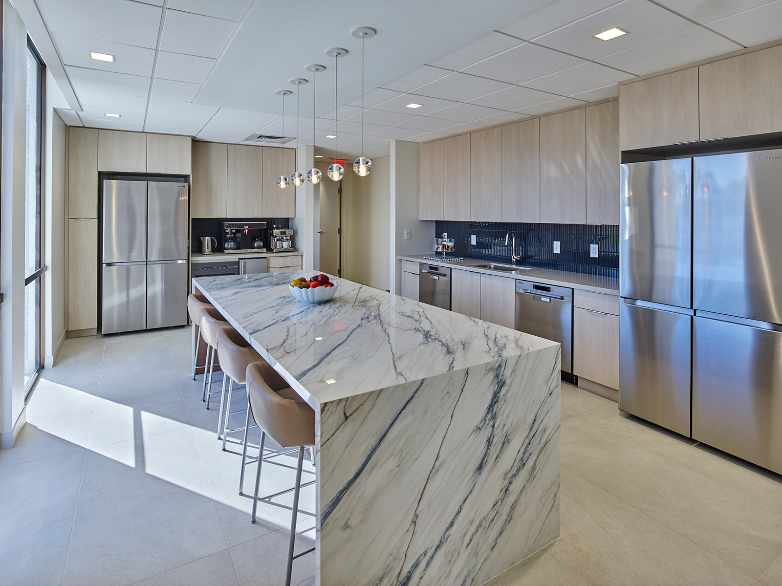 Finished interior detail at Alpine Associates, Palm Beach